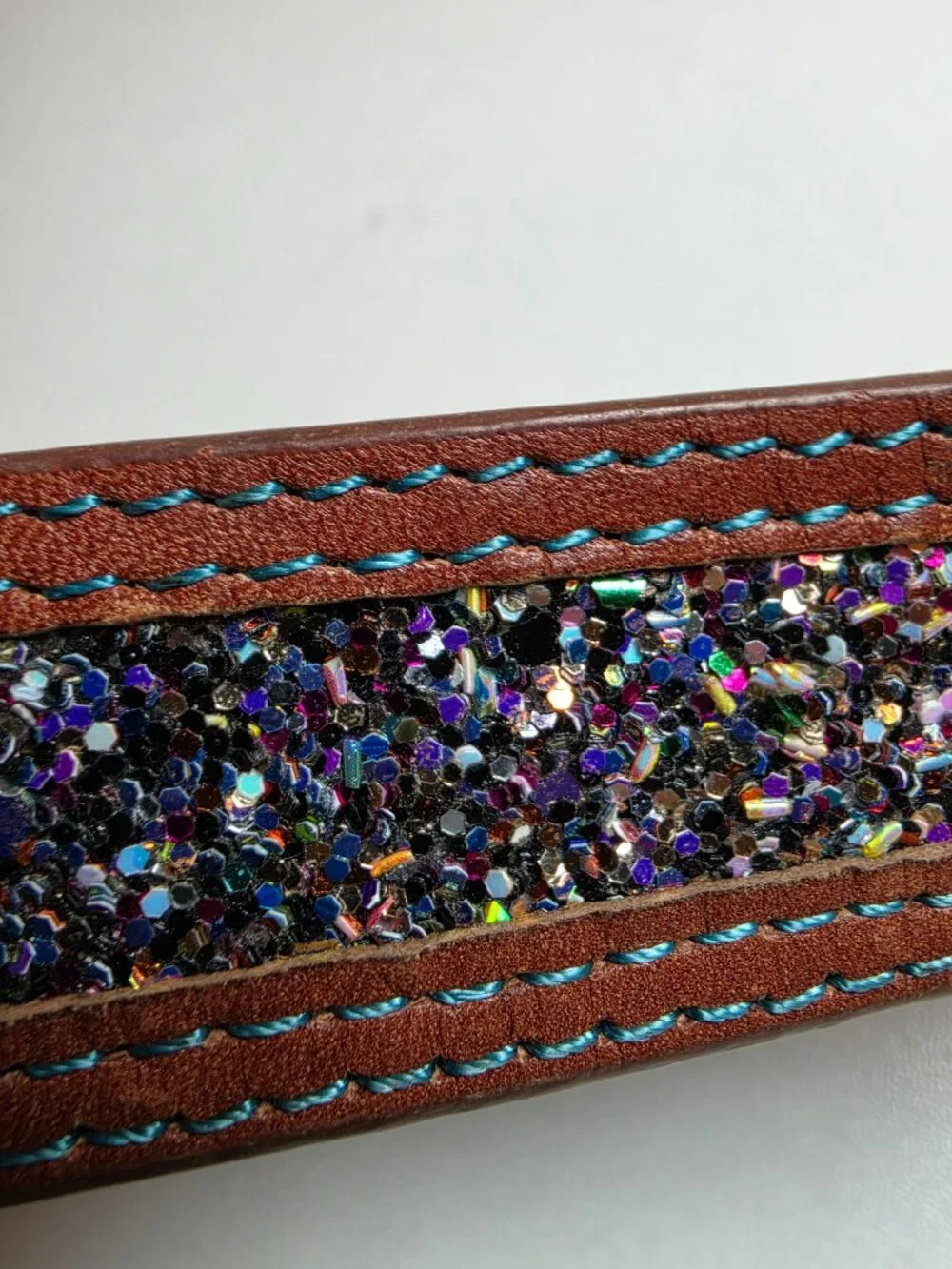 Shyanne Unicorn Magic Glitter Western Leather Belt Girls Sz 24 Women's Sz 00-2